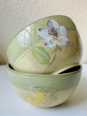 Pfaltzgraff Aurora Rare Ceramic Soup/Cereal Bowls, Set of Two (#3)🦋